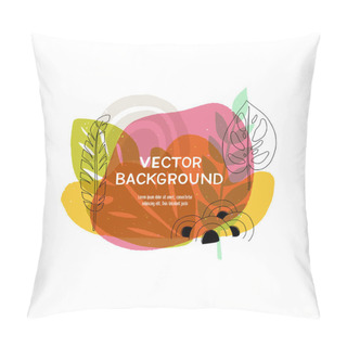 Personality  Floral Themed Trandy Abstract Banner Pillow Covers