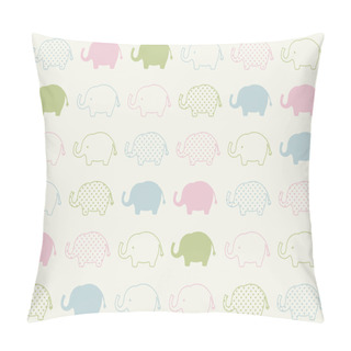 Personality  Elephants Cartoon Pattern Pillow Covers