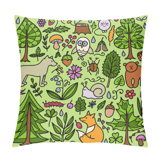 Personality  Forest Color Pattern Pillow Covers