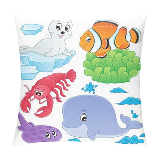 Personality  Sea Fishes And Animals Collection 5 Pillow Covers
