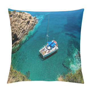 Personality  Sailing On The Coast Of Greece Pillow Covers