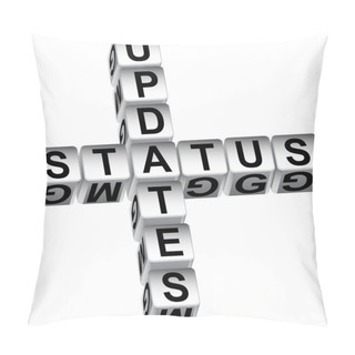 Personality  3D Status Update Dice Message Pillow Covers
