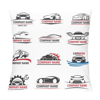 Personality  Car Icon Set Pillow Covers