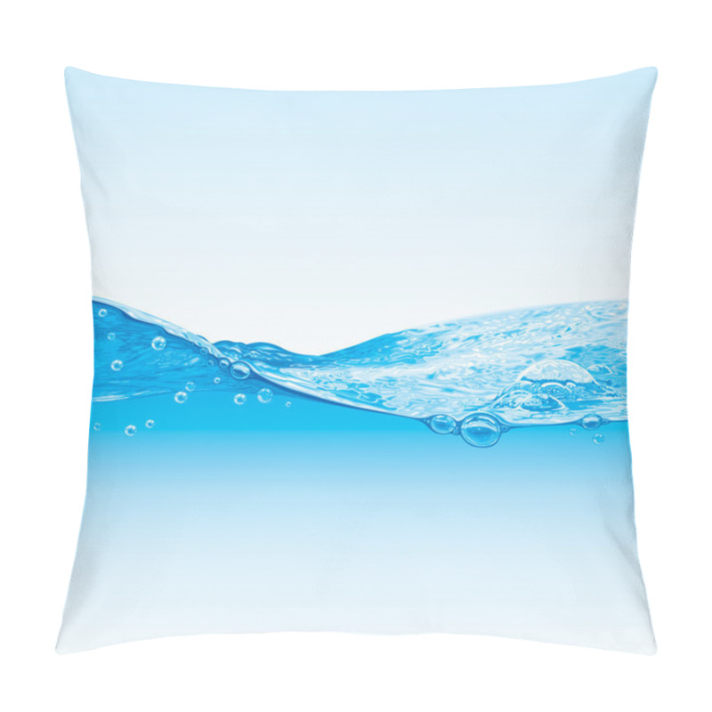 Personality  Water Wave Background With Bubbles Pillow Covers