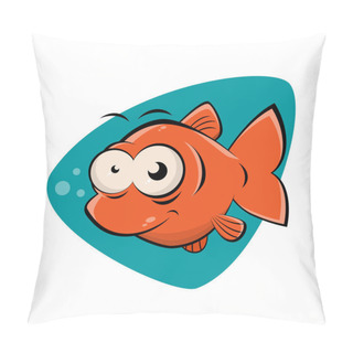 Personality  Funny Clipart Of A Smiling Fish Pillow Covers