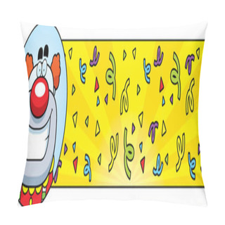 Personality  Cartoon Birthday Clown Graphic Pillow Covers