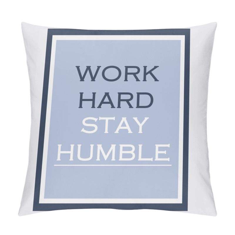Personality  Work quote poster. Effects poster, frame, colors background and pillow covers