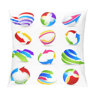 Personality  Collection Of Colour Arrows Pillow Covers