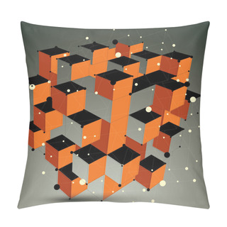 Personality  Cybernetic Futuristic Form. Pillow Covers