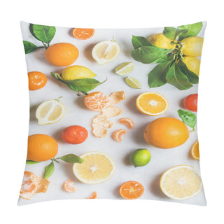Personality  Variety Of Fresh Citrus Fruits Pillow Covers