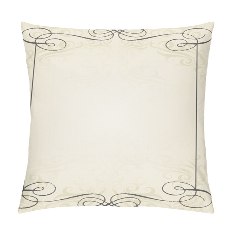 Personality  Vintage wedding frame vector background card pillow covers
