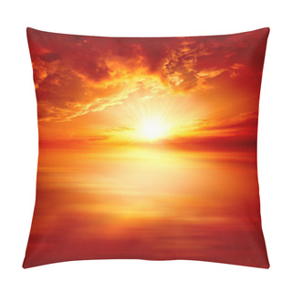 Personality  Red Sunset Pillow Covers