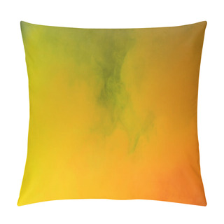 Personality  Abstract Bright Yellow And Orange Ink Explosion, Artistic Background  Pillow Covers