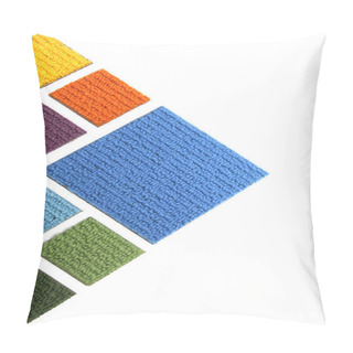 Personality  Samples Of Coverings Of A Carpet On A White Background Pillow Covers