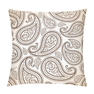 Personality  Seamless Paisley Background And Wallpaper Pillow Covers