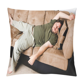 Personality  A Guy Flung All Over The Couch Pillow Covers