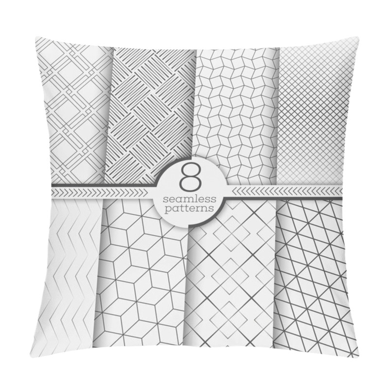 Personality  Set of seamless patterns pillow covers