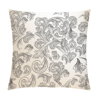 Personality  Collection Of Vector Floral Decorative Swirls For Design Pillow Covers