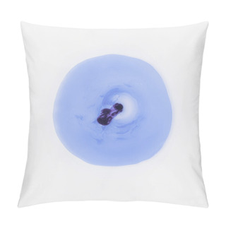 Personality  Abstract Creative Texture With Blue Stain Pillow Covers