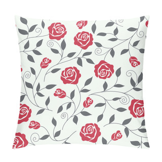 Personality  Seamless Abstract Background With Roses Pillow Covers