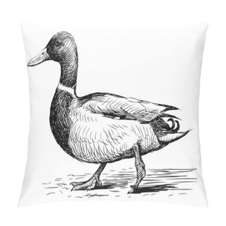 Personality  Duck. Pillow Covers
