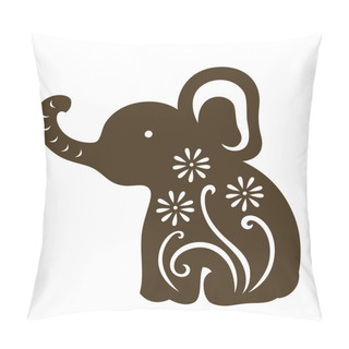 Personality  Decorative Baby Elephant Sitting Pillow Covers