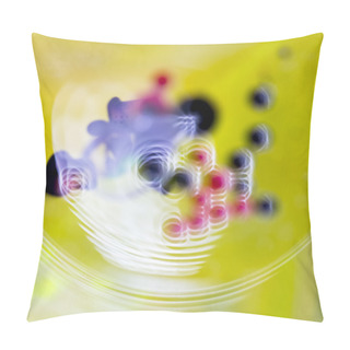 Personality  Colorful Composition With Oil, Water And Ink Pillow Covers