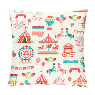 Personality  Seamless Pattern - Vintage Carnival Pillow Covers