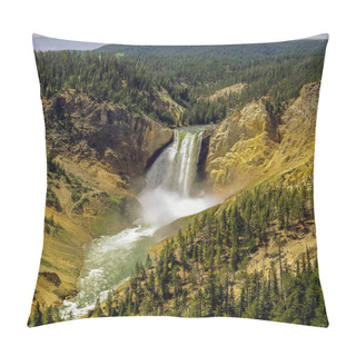 Personality  Waterfalls In Yellowstone NP Pillow Covers