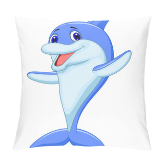 Personality  Cute Dolphin Cartoon Pillow Covers