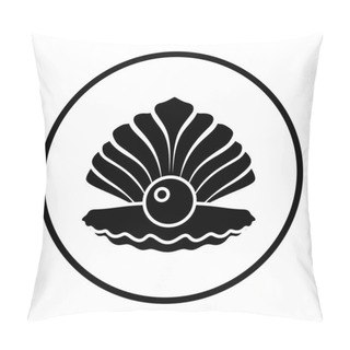 Personality  Open Seashell Icon Pillow Covers