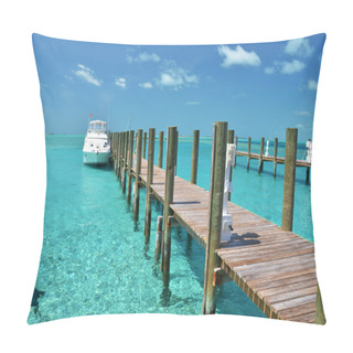 Personality  Staniel Cay Yacht Club. Exumas, Bahamas Pillow Covers