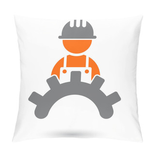 Personality  Modern Worker Sign Pillow Covers