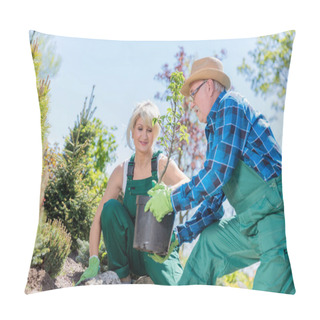 Personality  Gardeners Planting Tree Pillow Covers