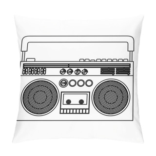 Personality  Isolated Tape Recorder Design Pillow Covers