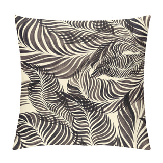 Personality  Wriggling Pattern In The Form Of Feathers. Seamless Pattern.  Pillow Covers