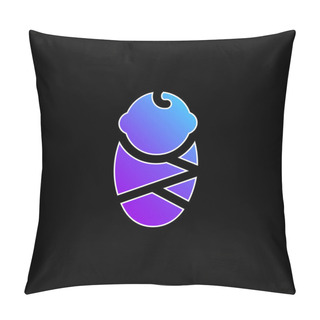 Personality  Baby Blue Gradient Vector Icon Pillow Covers