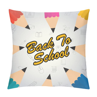 Personality  Back To School Banner  Pillow Covers