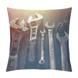 Personality  Instruments On The Table Toned Pillow Covers