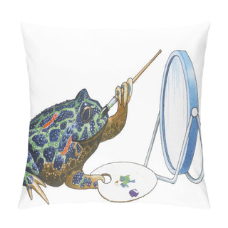 Personality  Brazilian Horned Frog (Ceratophrys Aurita) Pillow Covers