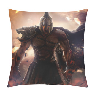 Personality  Spartan Warrior Pillow Covers