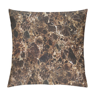 Personality  Dark Brown Cracked Marble Texture Pillow Covers