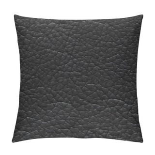 Personality  New Leather Background In Strict Dark Colour. Seamless Square Texture, Tile Ready. Pillow Covers