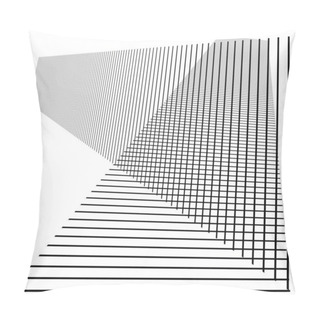 Personality  Abstract Random Grid, Mesh. Lattice, Grating And Grille Pattern With Oblique, Diagonal, Slanting Lines, Stripes Pillow Covers