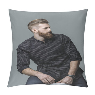 Personality  Stylish Bearded Man Pillow Covers