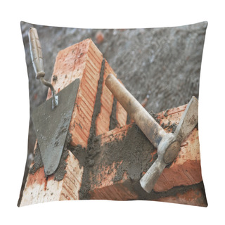 Personality  Bricklayer Equipment Trowel And Hack Pillow Covers
