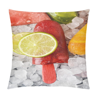 Personality  Homemade Natural Ice Pops On Crushed Ice Pillow Covers