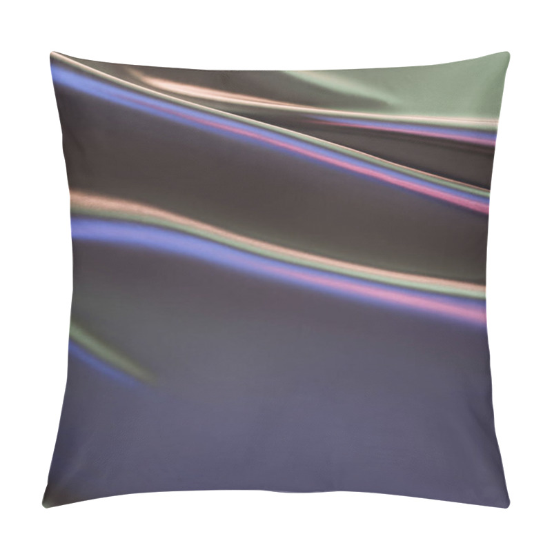 Personality  Dark Violet And Pink Shiny Silk Fabric Background Pillow Covers