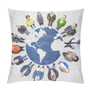 Personality  Muliethnic People Around The World Pillow Covers