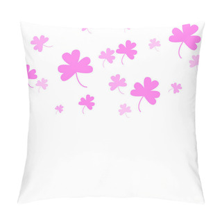 Personality  Vector Clover Seamless Background Illustration Isolated On A White Pillow Covers